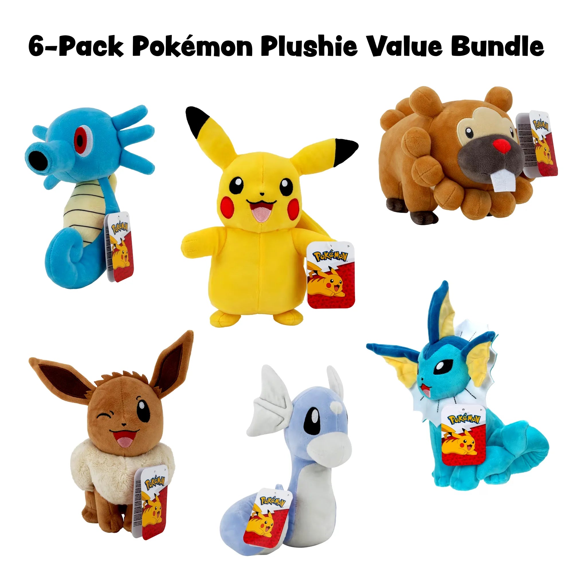 Pokémon 8” Specialty Plush 6-Pack Value Bundle - Age 2+ - Brown's Hobby & Game