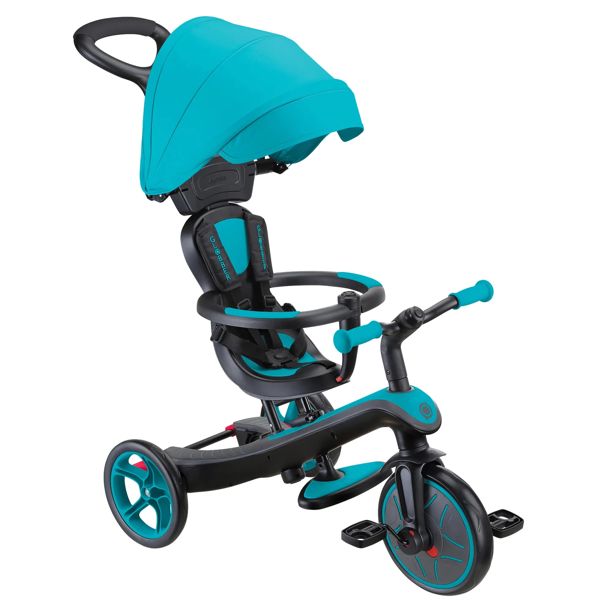 Globber Explorer Trike 4-in-1 - Teal - Award-Winning Fun *New Model* - Ages 10m-5yrs