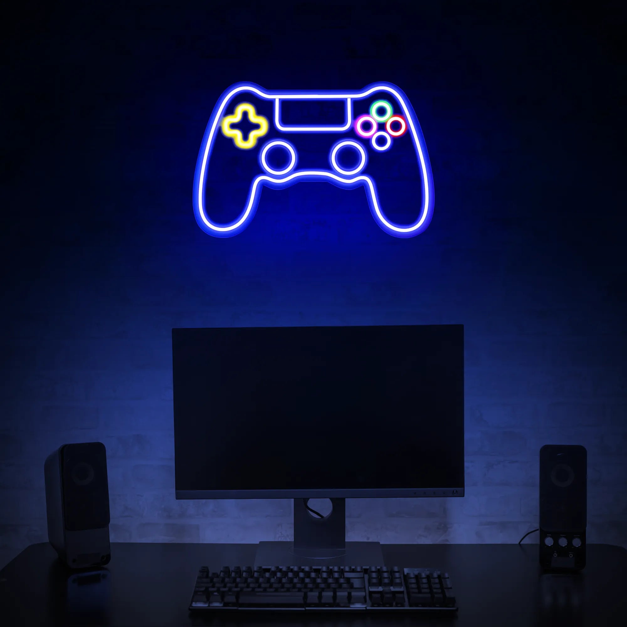 Video Game Controller LED Neon Light Wall Sign - Age 8+ - Brown's Hobby & Game