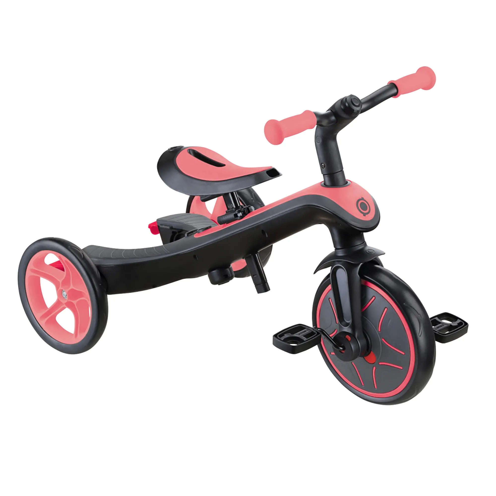 Globber Explorer Trike 4-in-1 - Coral Pink - Award-Winning Fun *New Model* - Ages 10m-5yrs