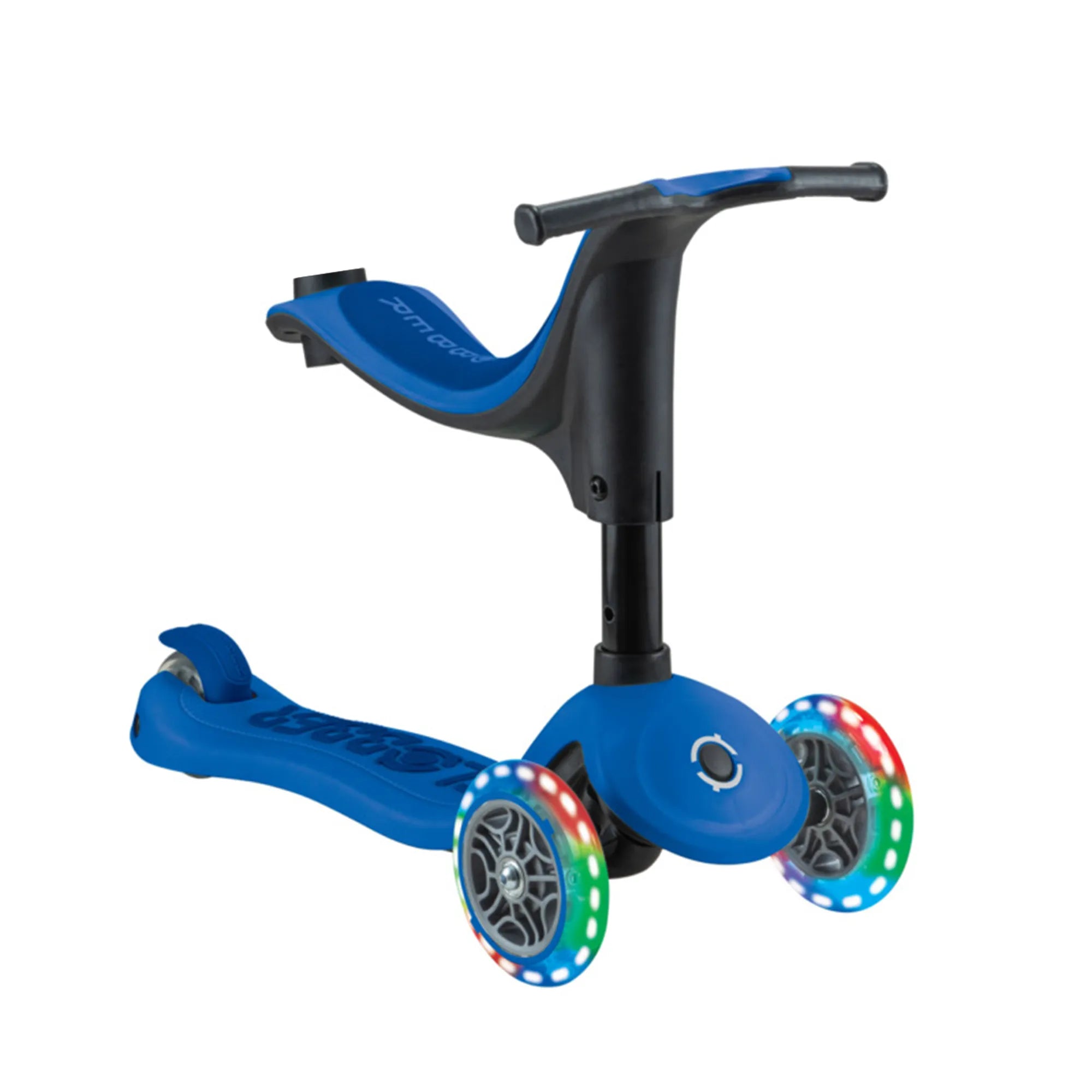 Globber GO•UP Sporty Lights - Blue & Dark Navy Blue - Award-Winning Fun - Ages 15m-7+ yrs - Brown's Hobby & Game