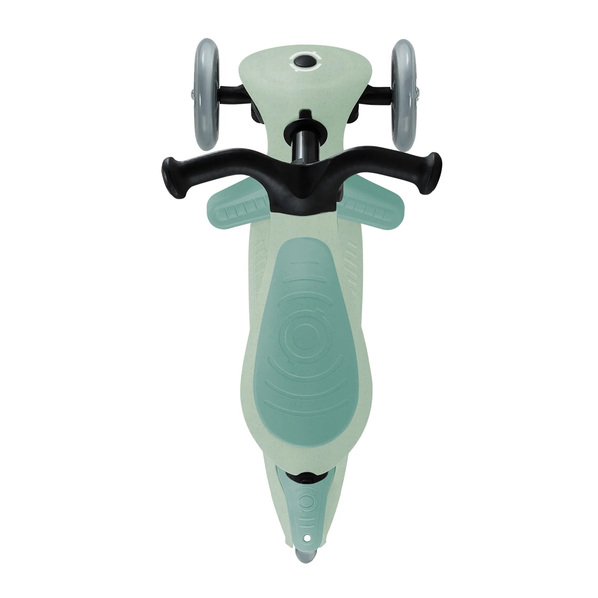 Globber GO•UP Foldable ACTIVE Ecologic 3-in-1 Scooter - 4-Height Adjustable - Award-Winning Planet-Friendly Fun - Pistachio Green - 15m-9+ yrs