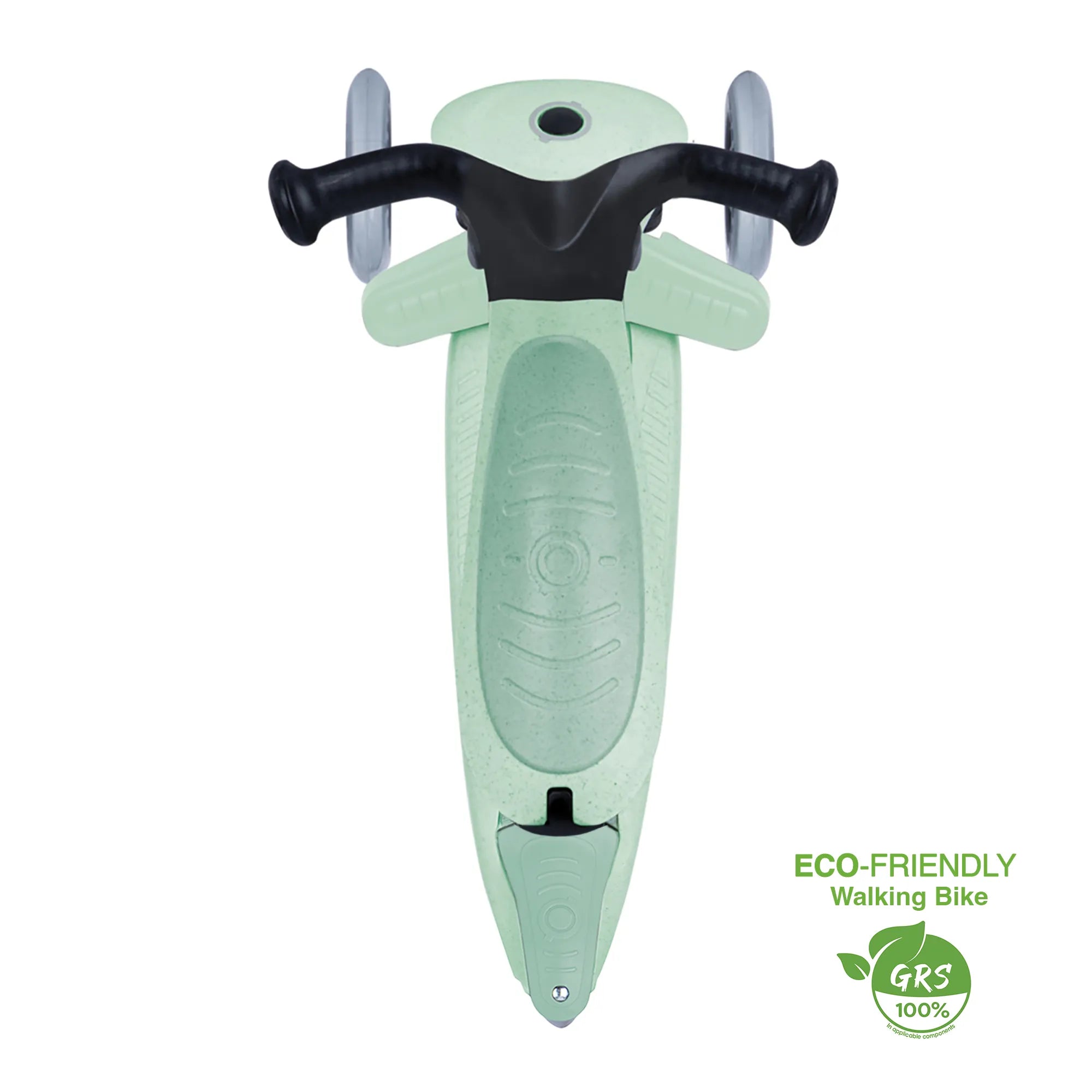 Globber GO•UP Foldable PLUS Ecologic 3-in-1 - Pistachio Green - Planet-Friendly Fun - Ages 15m-7+ yrs