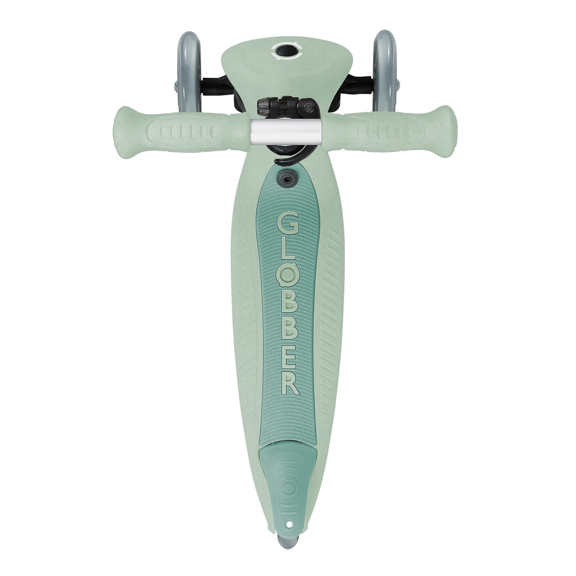 Globber GO•UP Foldable ACTIVE Ecologic 3-in-1 Scooter - 4-Height Adjustable - Award-Winning Planet-Friendly Fun - Pistachio Green - 15m-9+ yrs