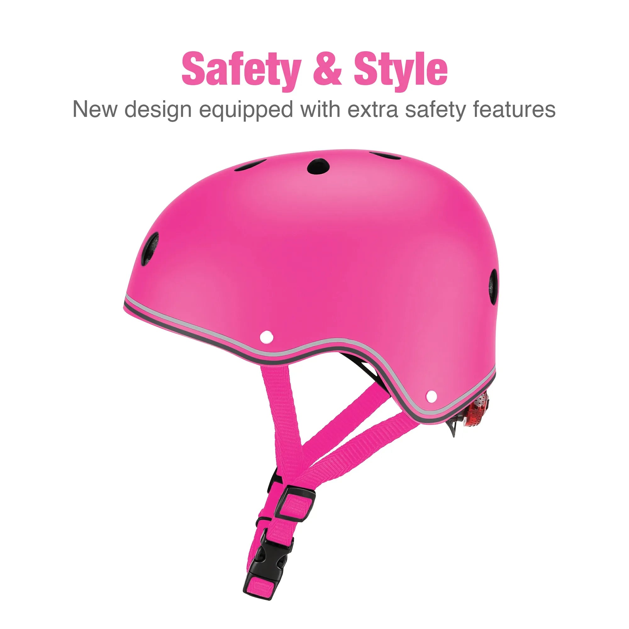 Globber Primo Helmet For Kids - Neon Pink - Bikes & Scooters - Size XS-S - 48-53 cm Head Size - Brown's Hobby & Game