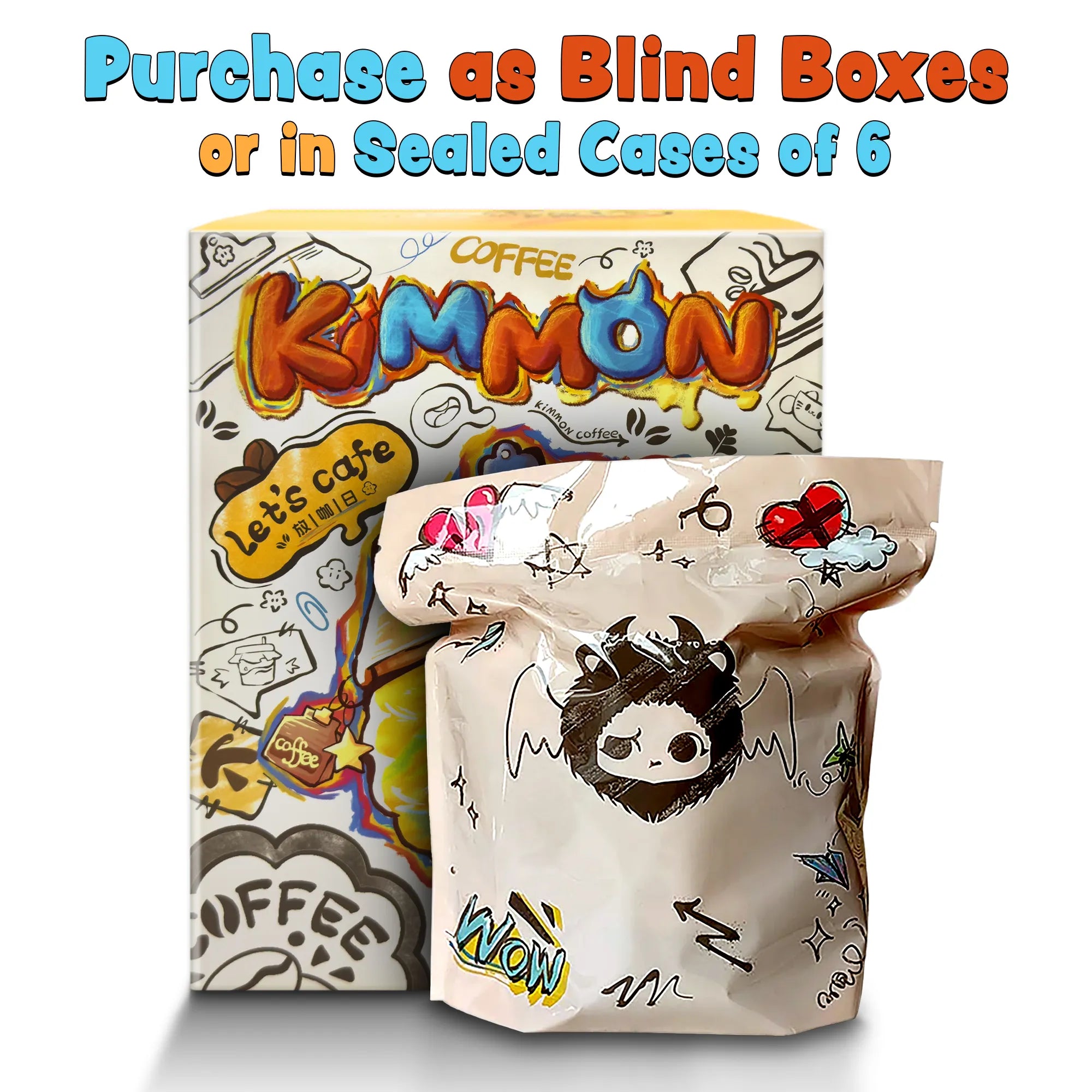 Kimmon 6-PACK Sealed Case Let’s Cafe - Limited Edition Blind Box Plush Collectibles - Kawaii Culture Cuteness (Copy) (Copy) (Copy) - Brown's Hobby & Game