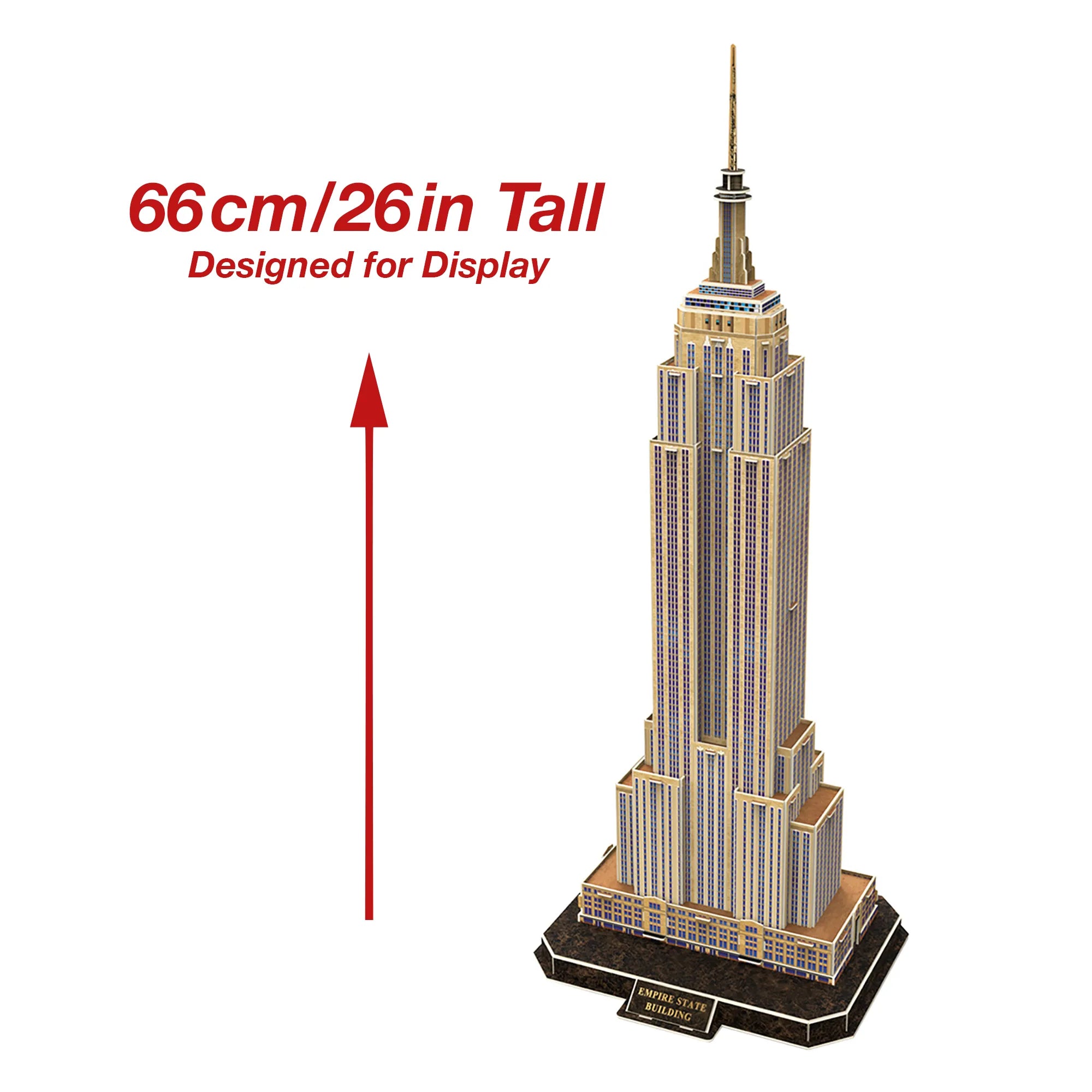 National Geographic Empire State Building 3D Puzzle - 66 Pcs - Ages 8-Adult - Brown's Hobby & Game