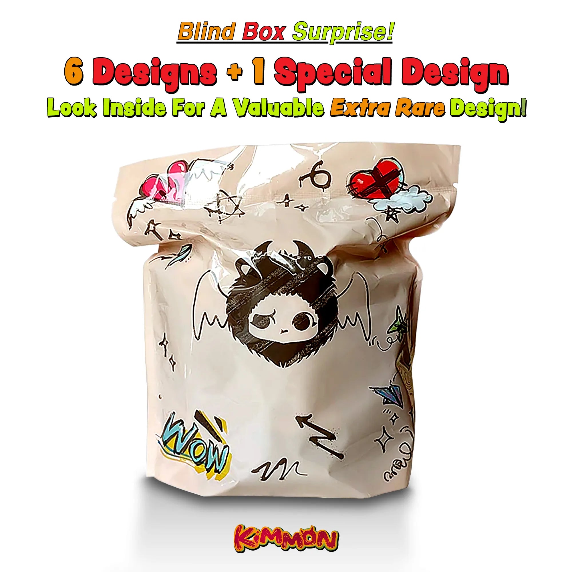 Kimmon Travel Cute Pet Cross-Body Bag 2-PACK - Limited Edition Blind Box Plush Collectibles - Kawaii Culture Cuteness