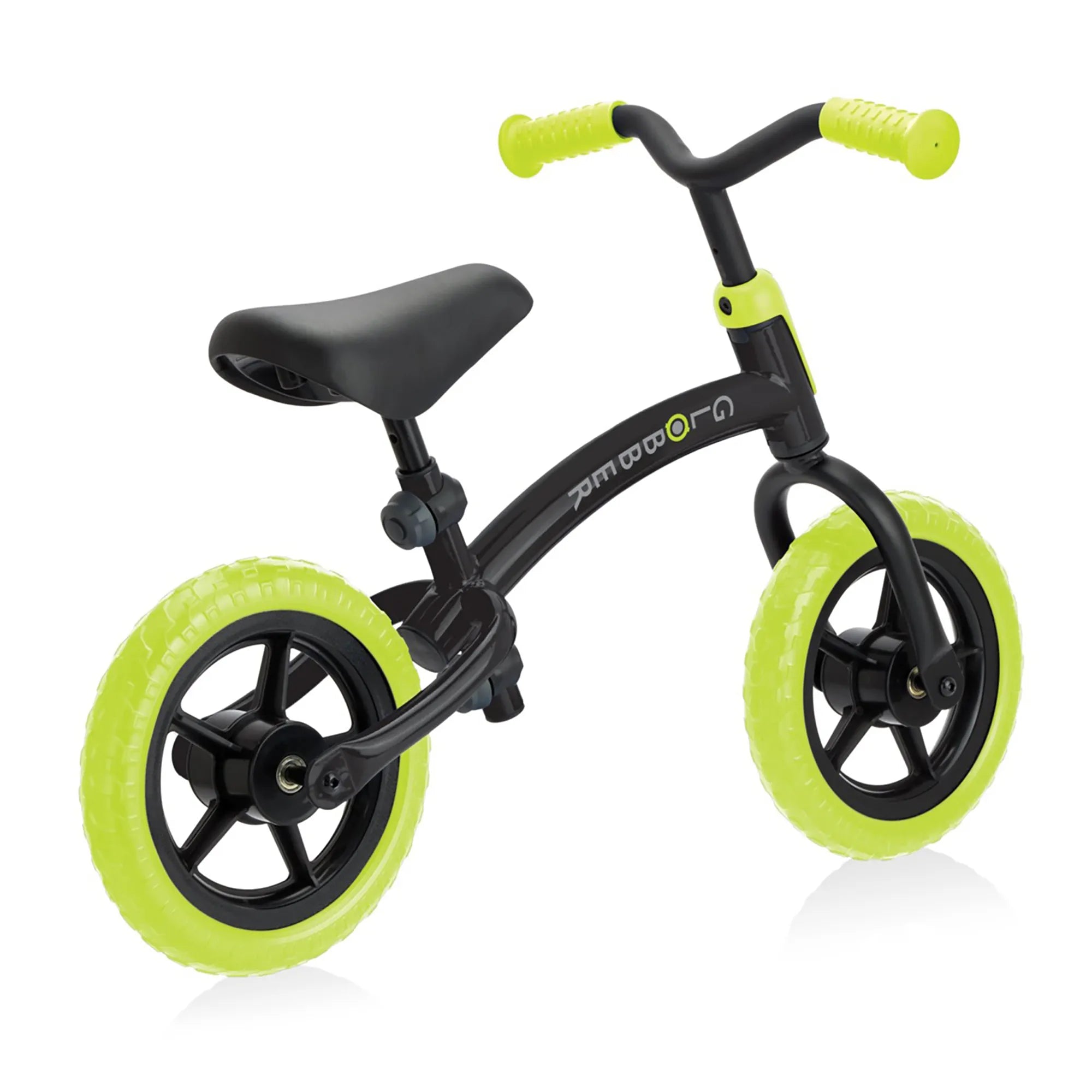 Globber Go Bike Balance Bike - Lime Green - 'New Model' - Ages 2-5 yrs - Brown's Hobby & Game