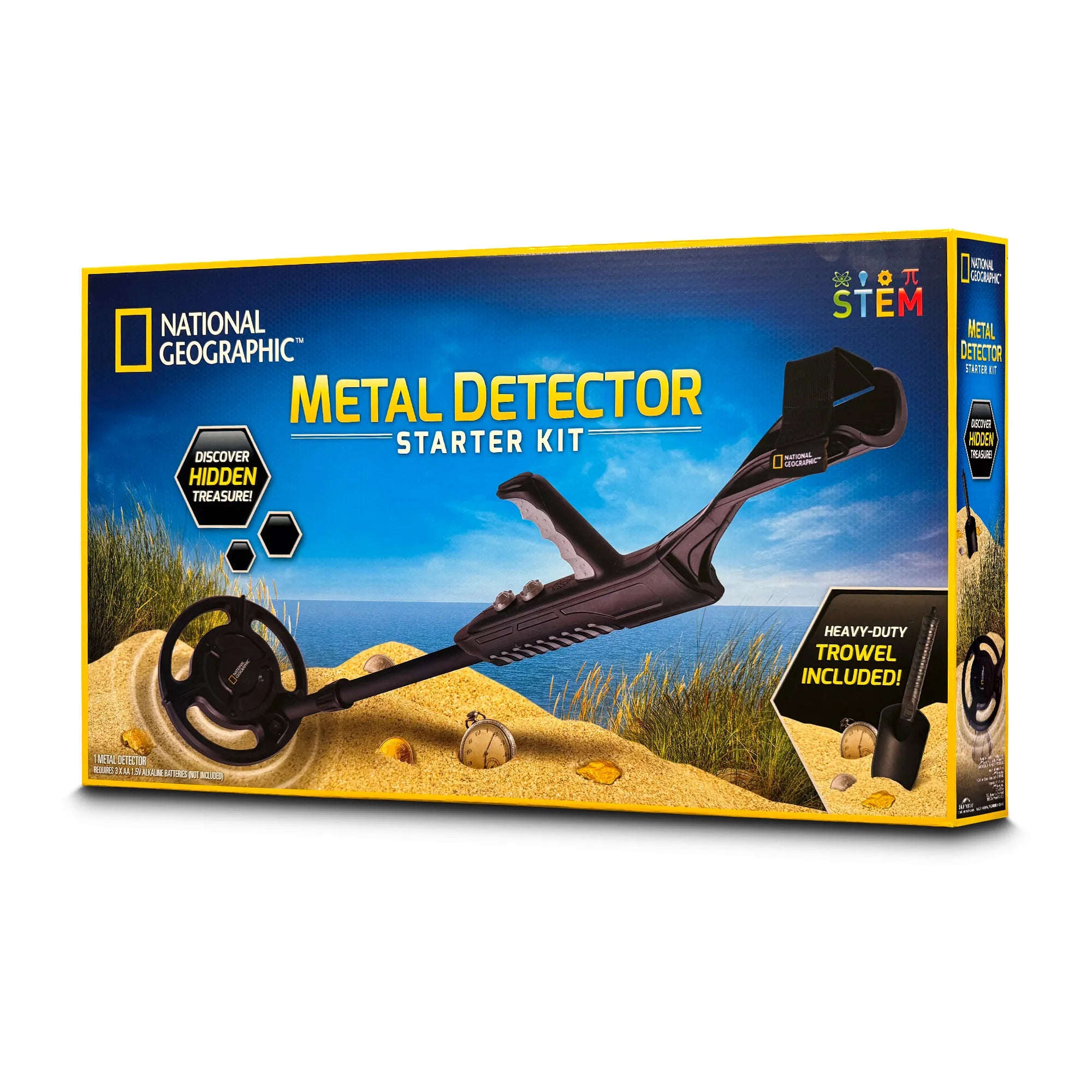 National Geographic Metal Detector Starter Kit - Find Hidden Treasure ...