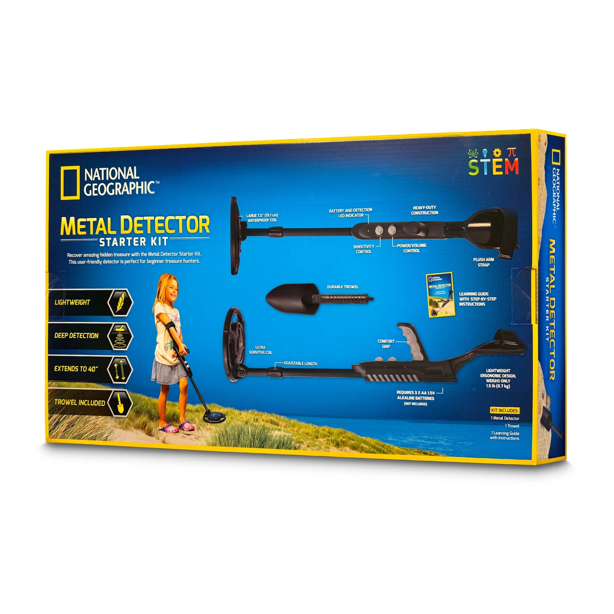 National Geographic Metal Detector Starter Kit - Find Hidden Treasure ...