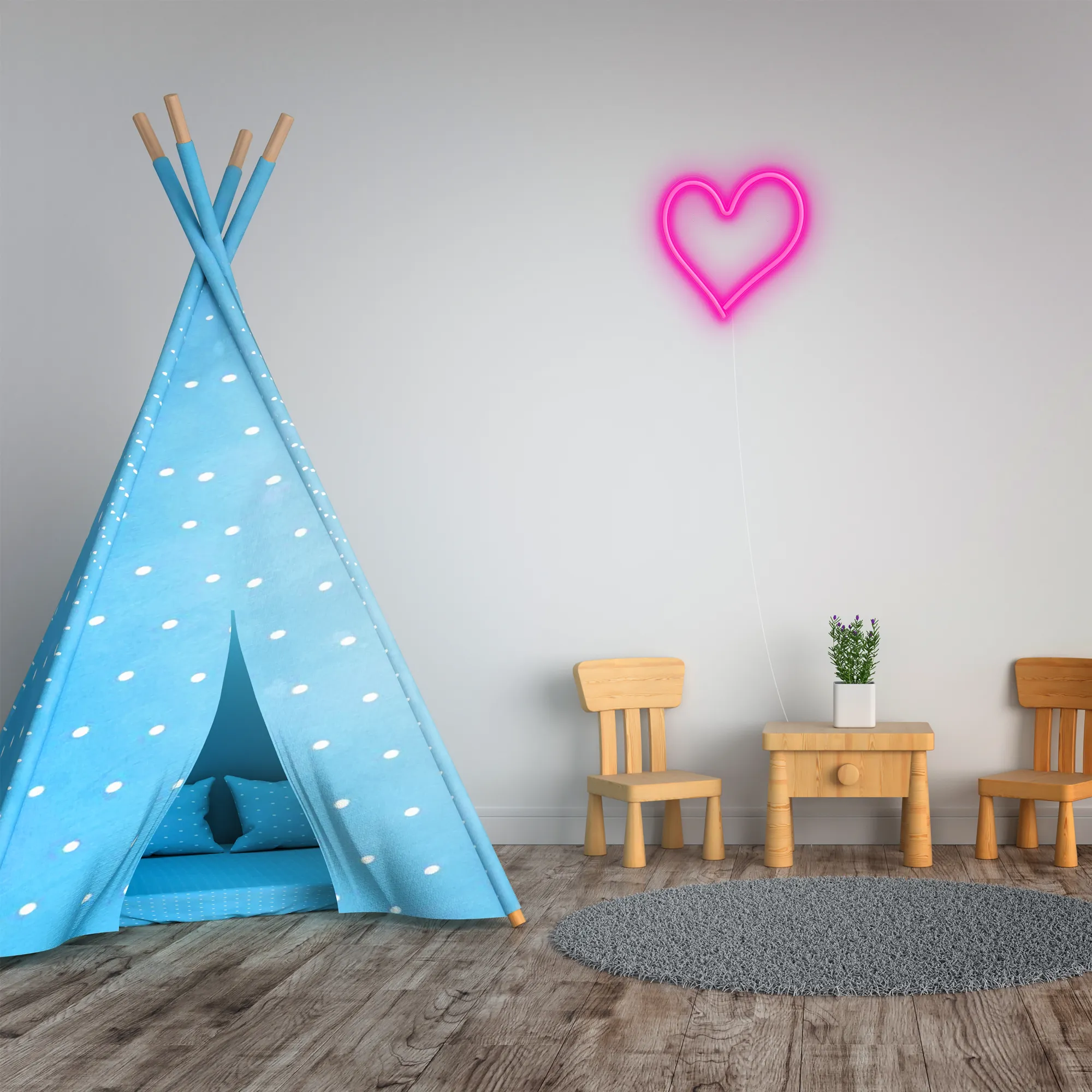 Heart LED Neon Light Wall Sign - Age 8+ - Brown's Hobby & Game