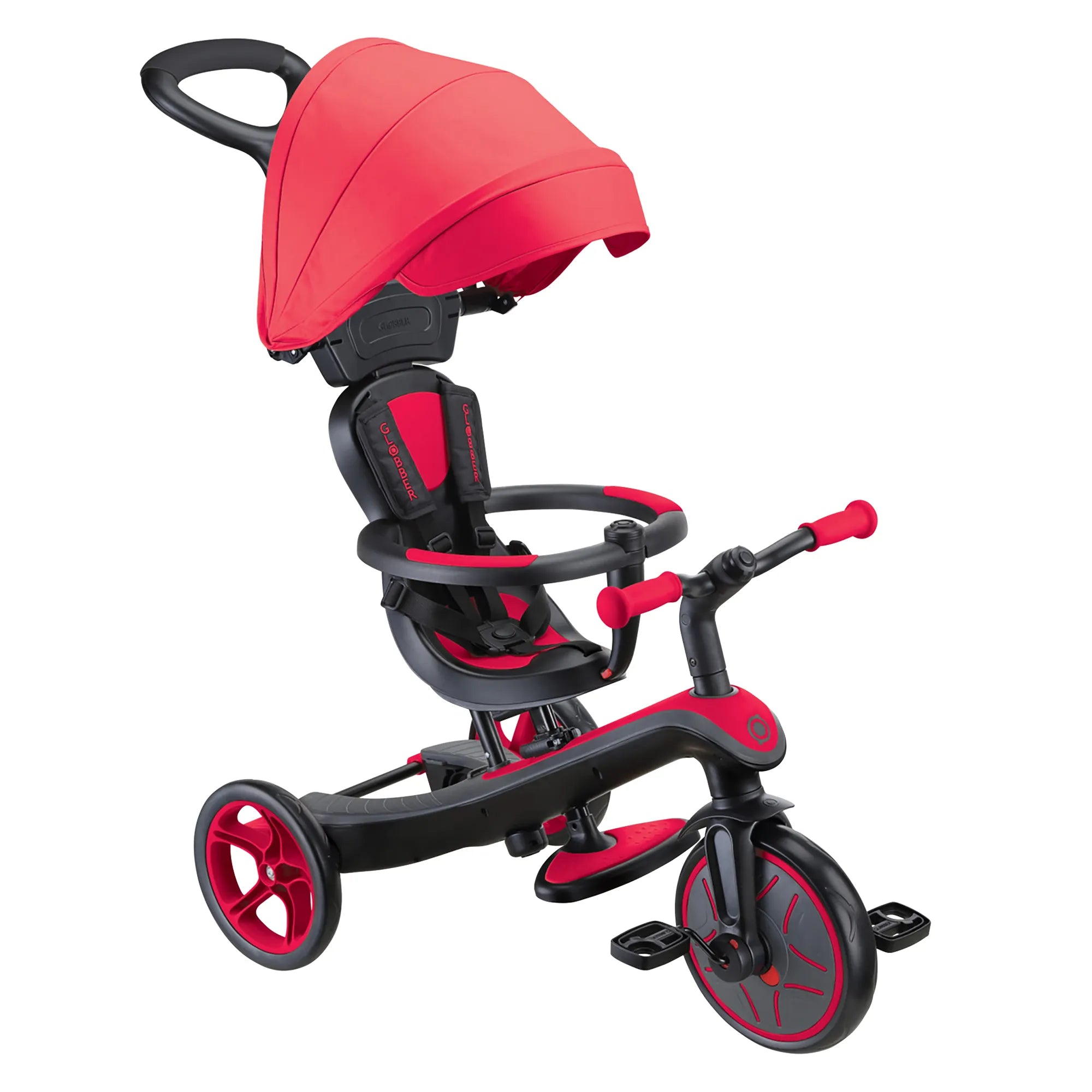 Globber Explorer Trike 4-in-1 - New Red - Award-Winning Fun *New Model* - Ages 10m-5yrs