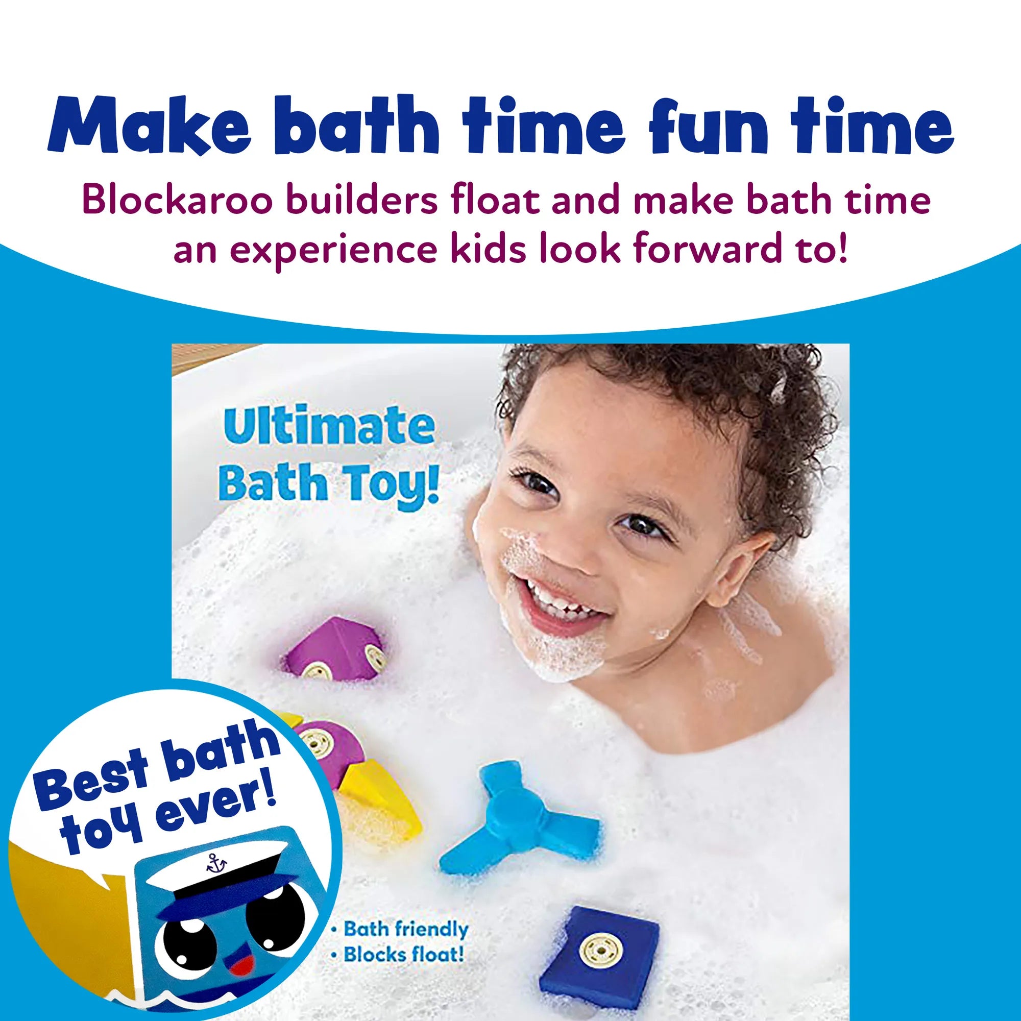Blockaroo Magnetic Foam Building Blocks - Airplane 10 Pc. Kit - Age 3+ - Brown's Hobby & Game