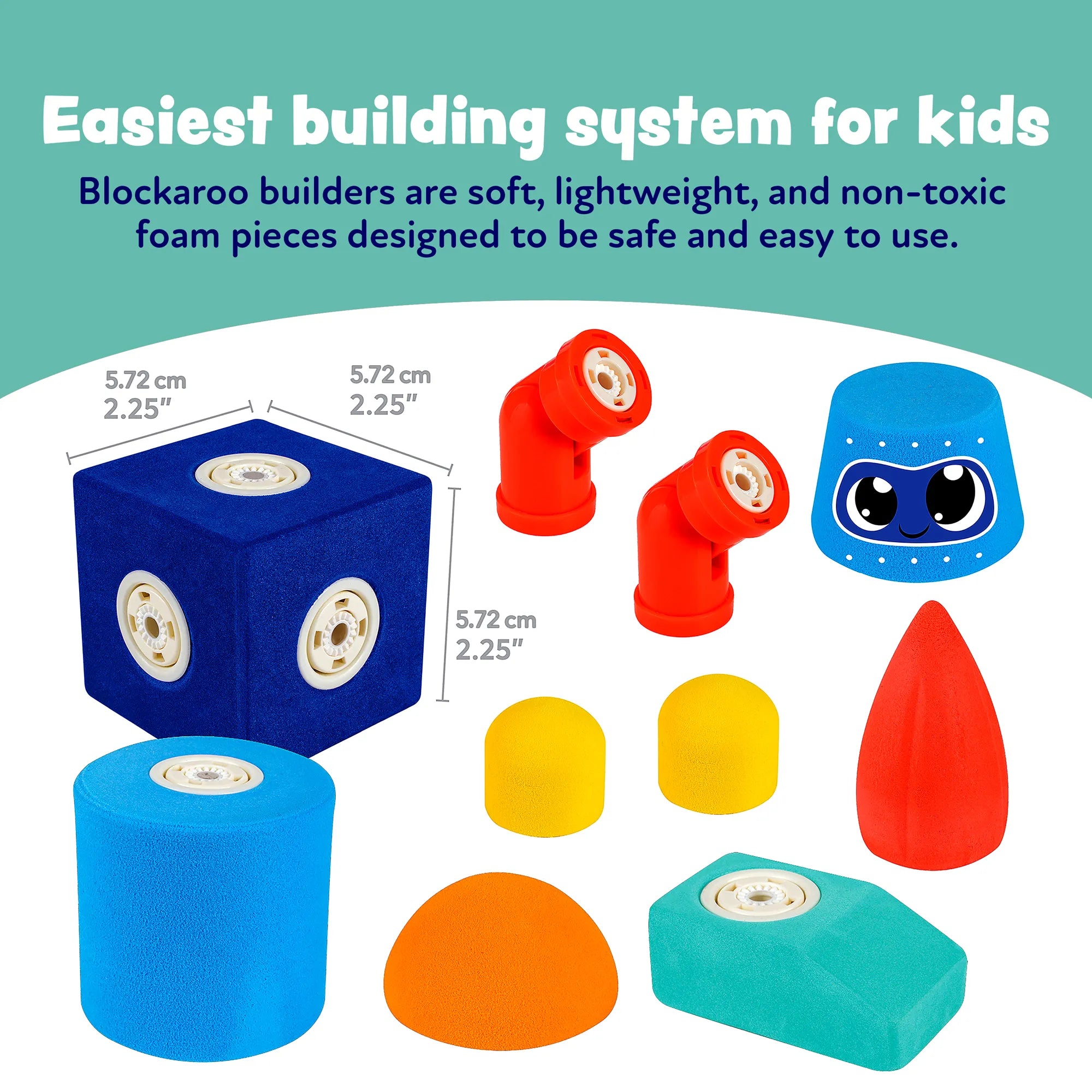 Blockaroo Robots Blockaroo Magnetic Foam Building Blocks - Award Winning STEM - Easiest ...