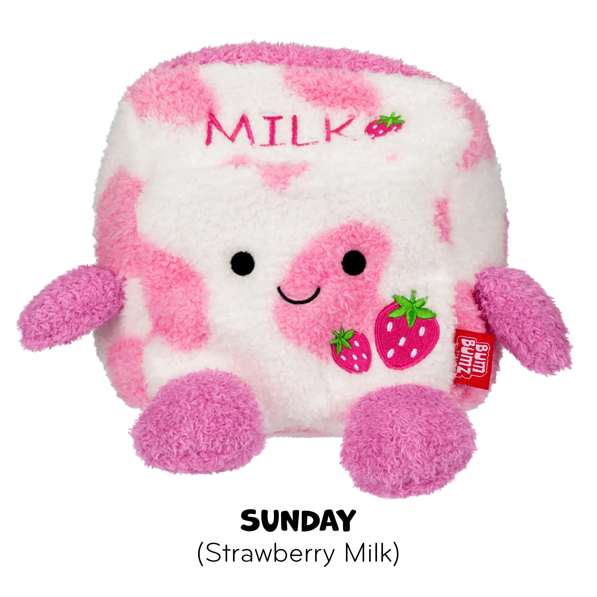 BumBumz Breakfast Series - 7.5” Collectibles - Strawberry Milk 'Sunday' - Ages 3-Adult - Brown's Hobby & Game