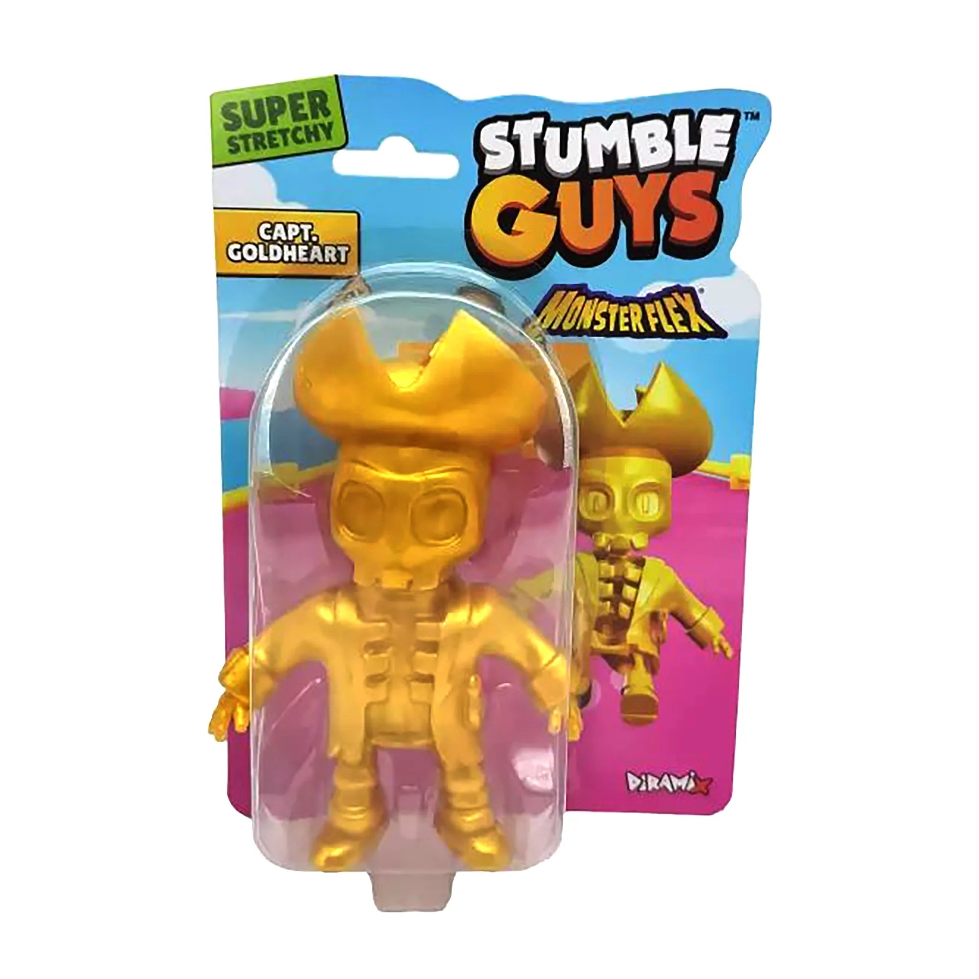 Stumble Guys Monster Flex - Capt. Goldheart - Special Chrome Collectible - Ages 6-Adult - Brown's Hobby & Game