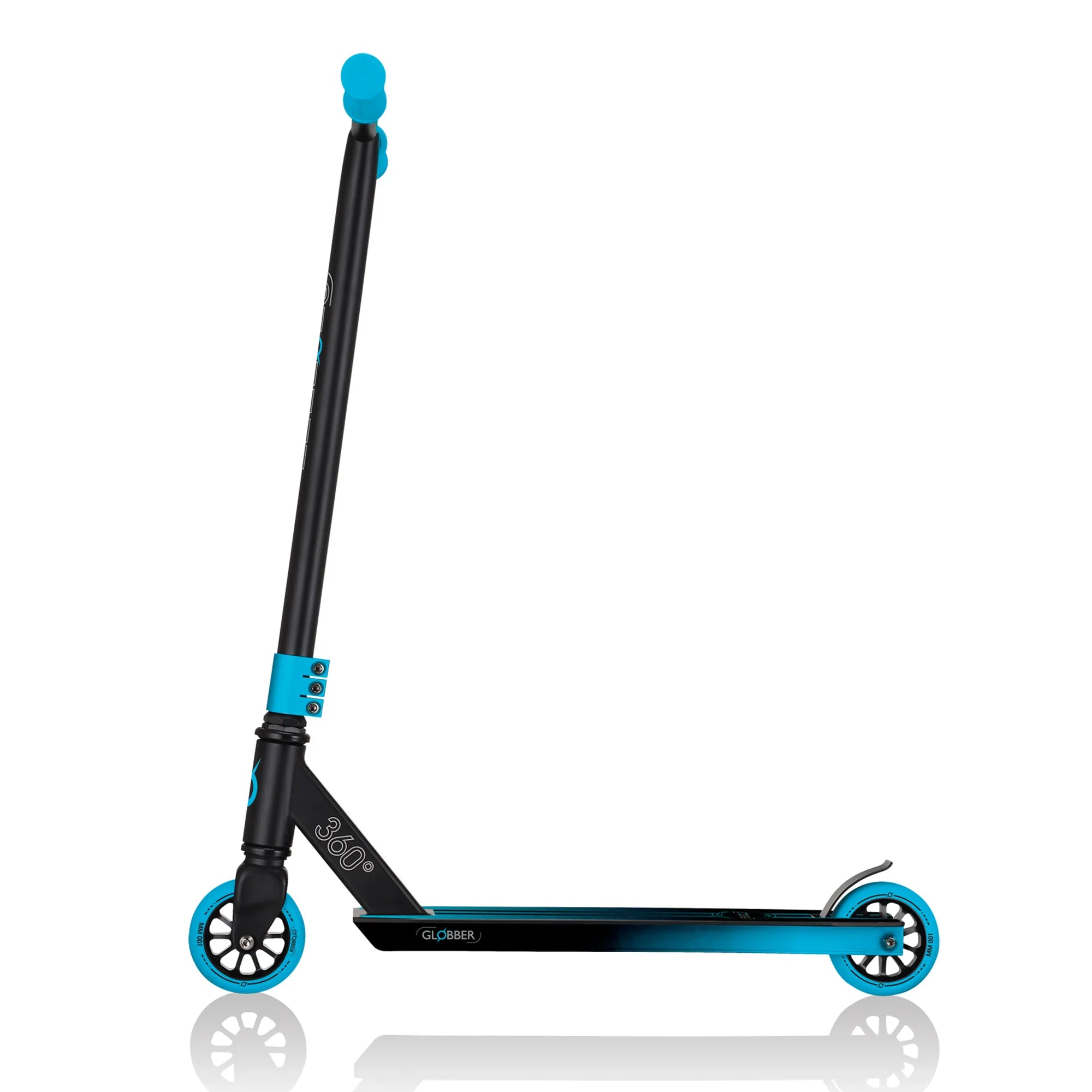 Globber GS 360 - Beginner Stunt Scooter - Black & Blue - Ages 6-Adult - Brown's Hobby & Game