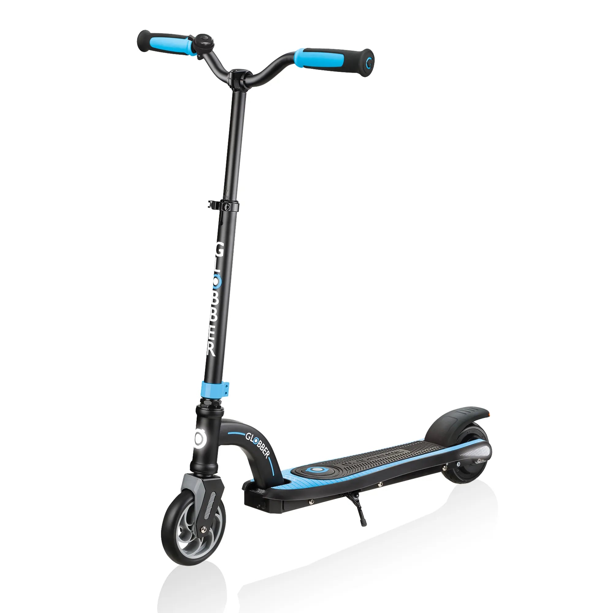 Globber One K E-Motion 10 - Black & Sky Blue - Award-Winning e-Scooter - Ages 8-14+ - Brown's Hobby & Game