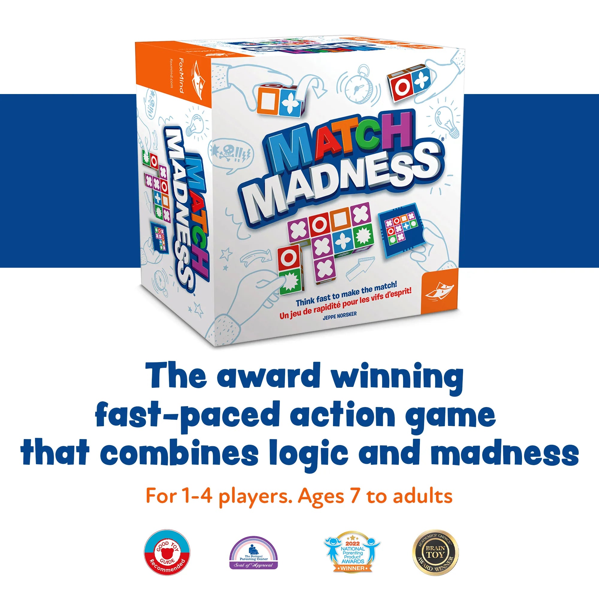 Match Madness - The Award-Winning Pattern Matching Game - Age 7+ - Brown's Hobby & Game