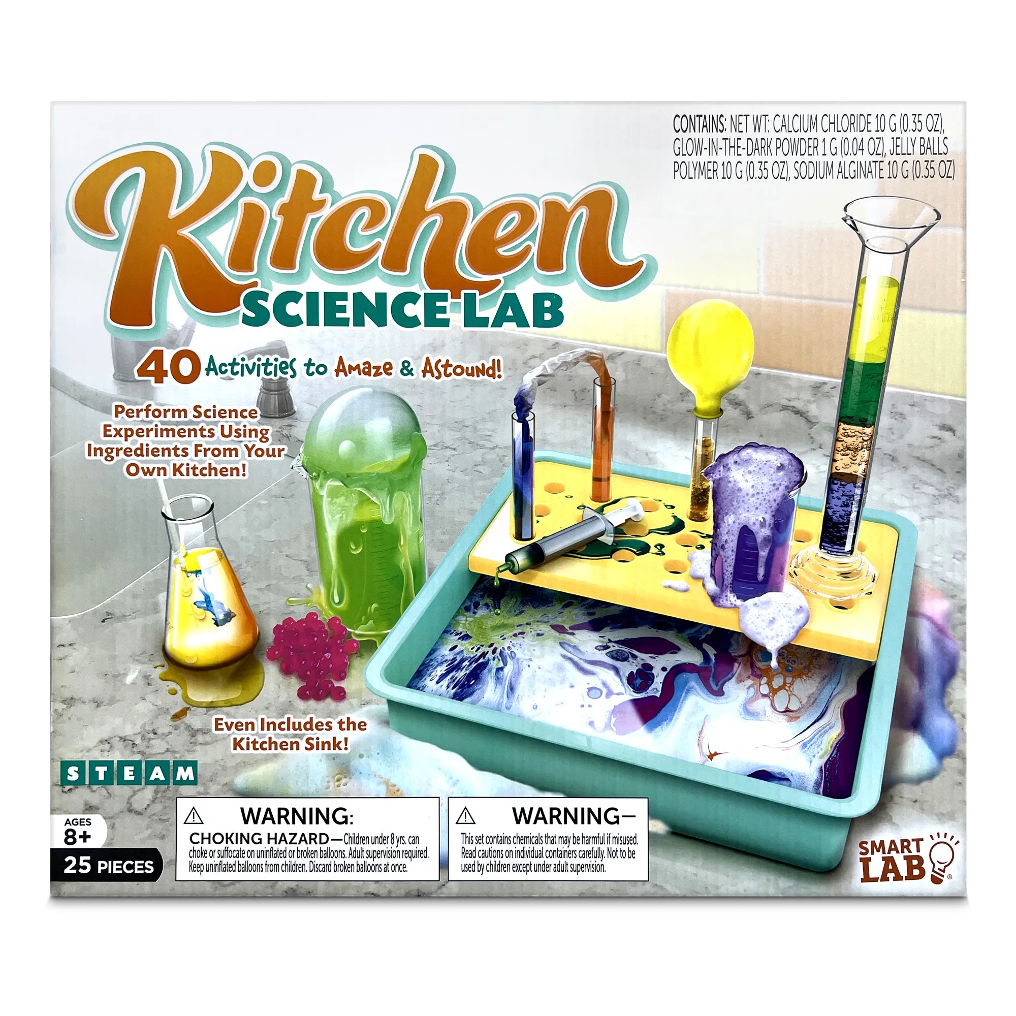 SmartLab Kitchen Science Lab - 40 Activities to Amaze & Astound! - Age 8+ - Brown's Hobby & Game