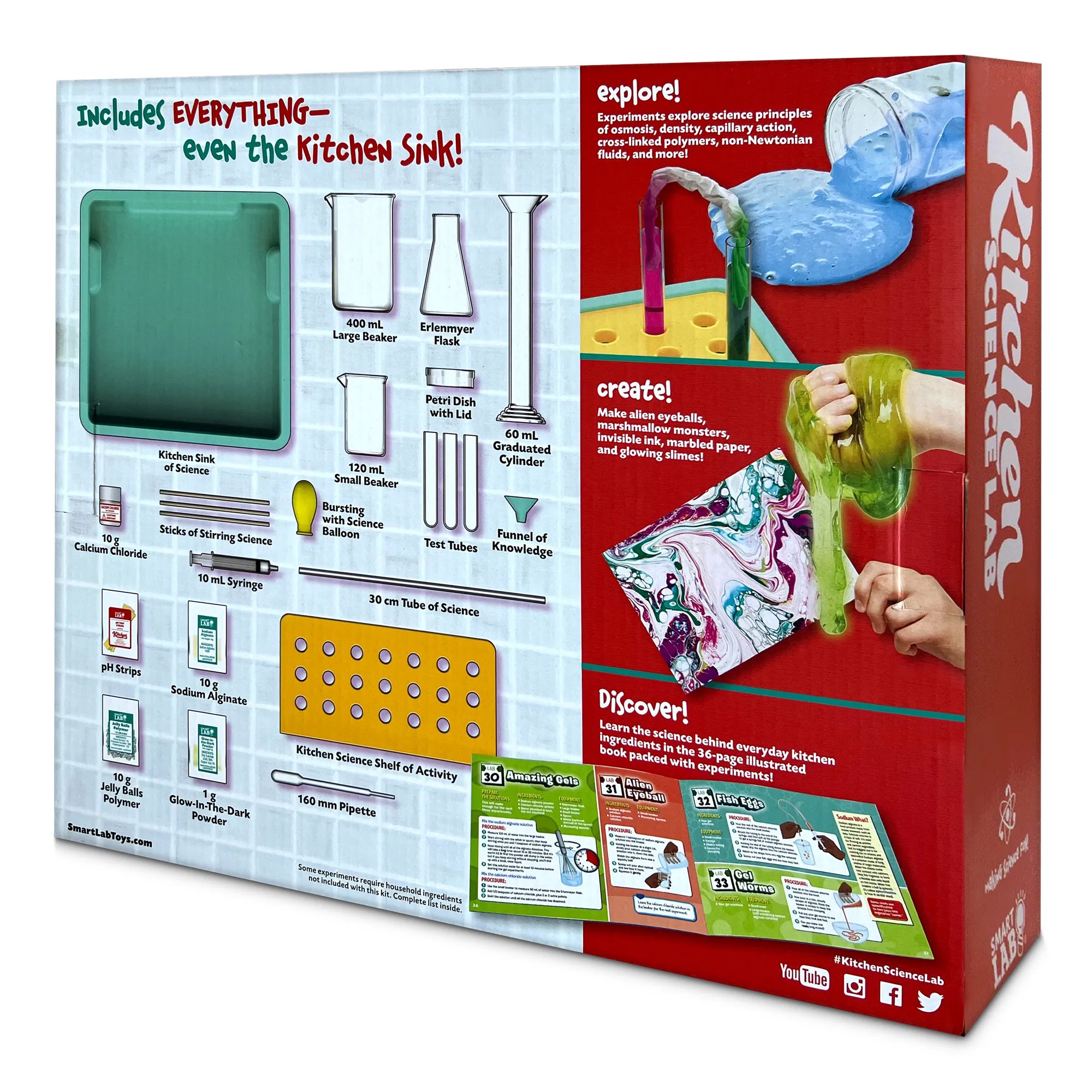 SmartLab Kitchen Science Lab - 40 Activities to Amaze & Astound! - Age 8+ - Brown's Hobby & Game