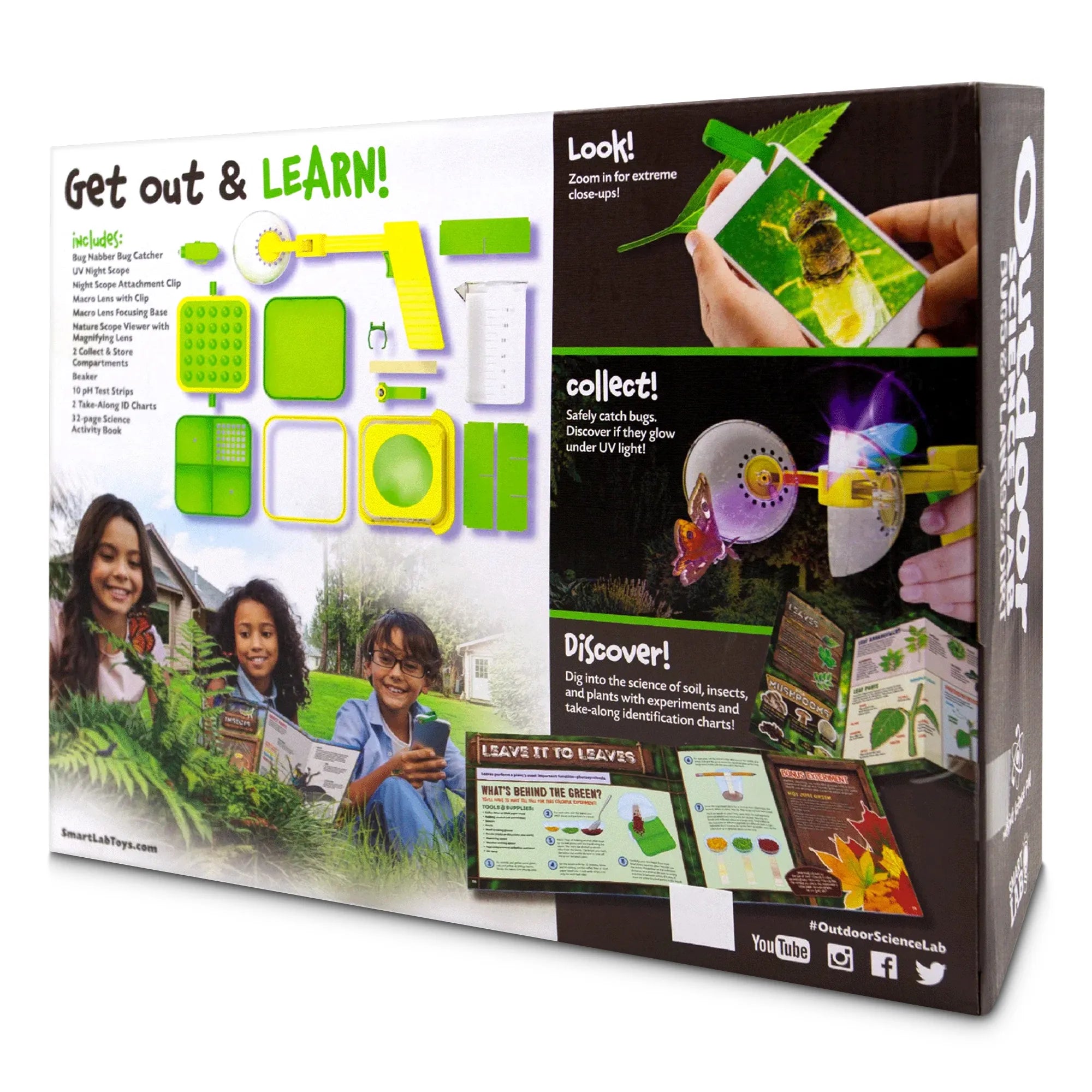 SmartLab Outdoor Science Lab - 20 Hands-On Nature Activities - Age 8+ - Brown's Hobby & Game