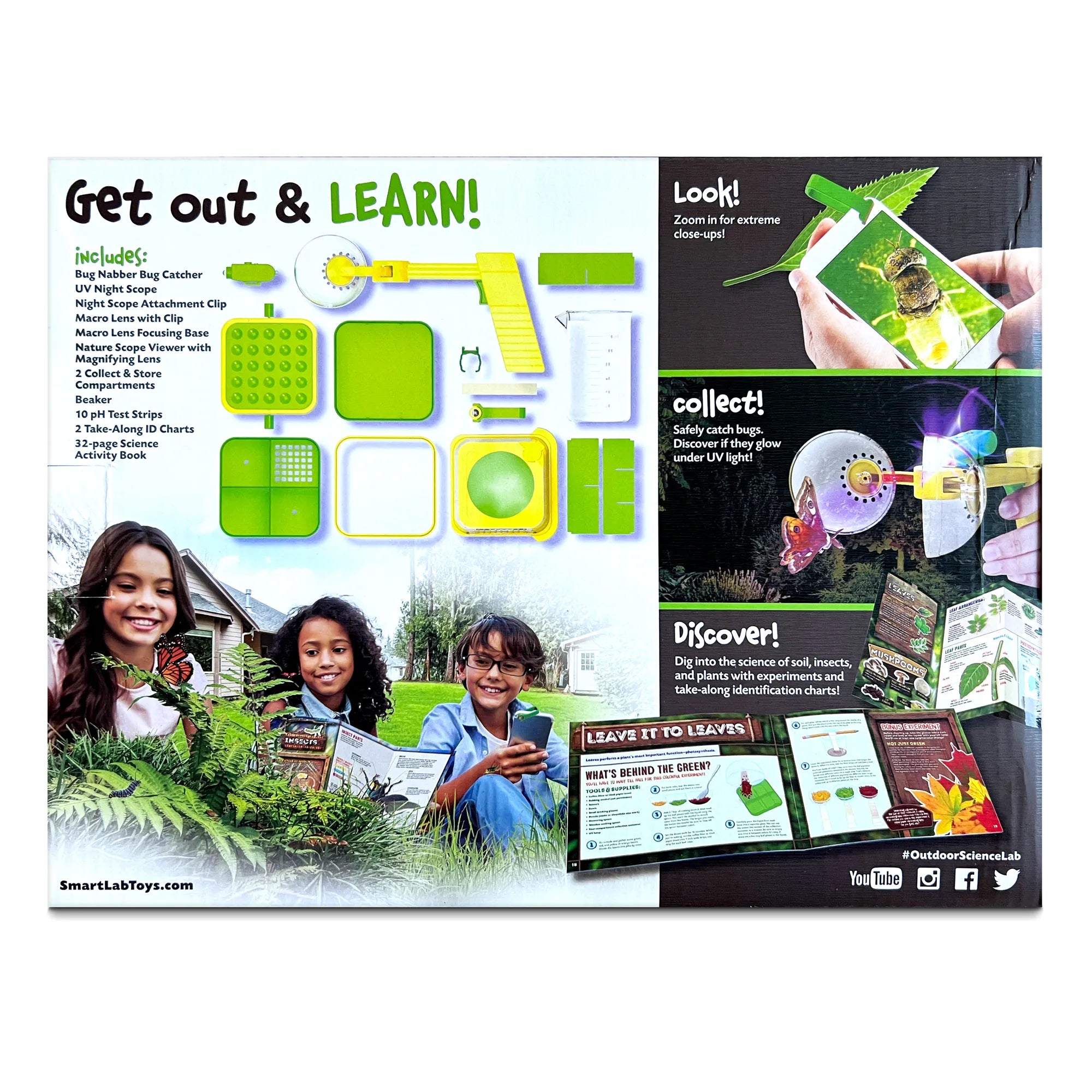 SmartLab Outdoor Science Lab - 20 Hands-On Nature Activities - Age 8+ - Brown's Hobby & Game