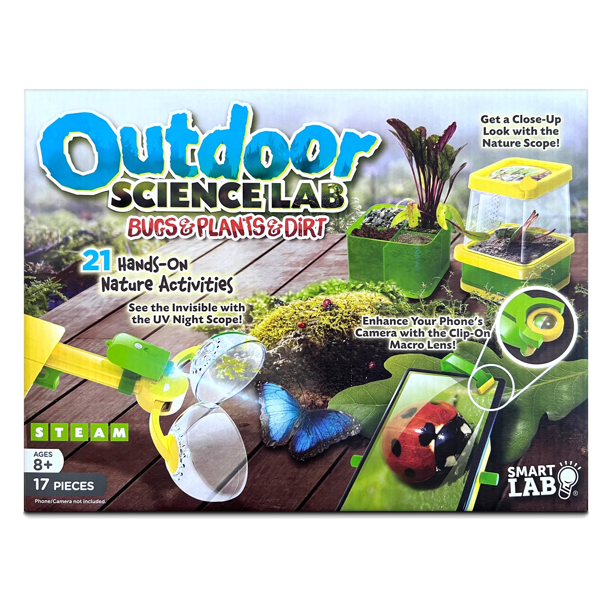 SmartLab Outdoor Science Lab - 20 Hands-On Nature Activities - Age 8+ - Brown's Hobby & Game